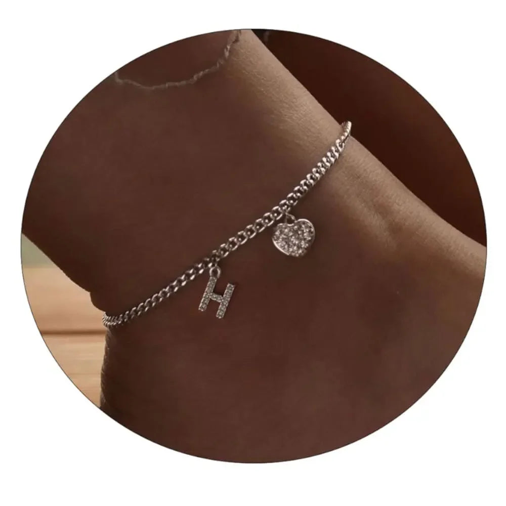 Letter Anklet For Women