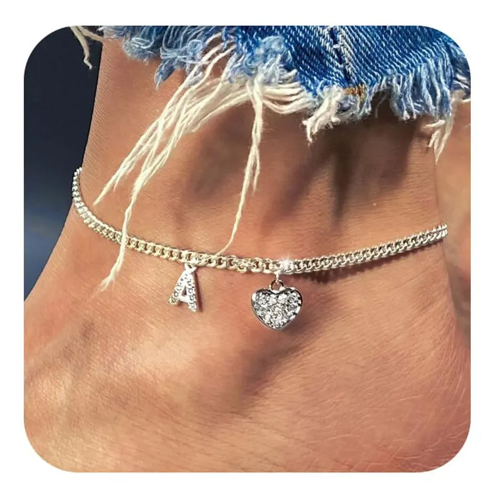 Letter Anklet For Women