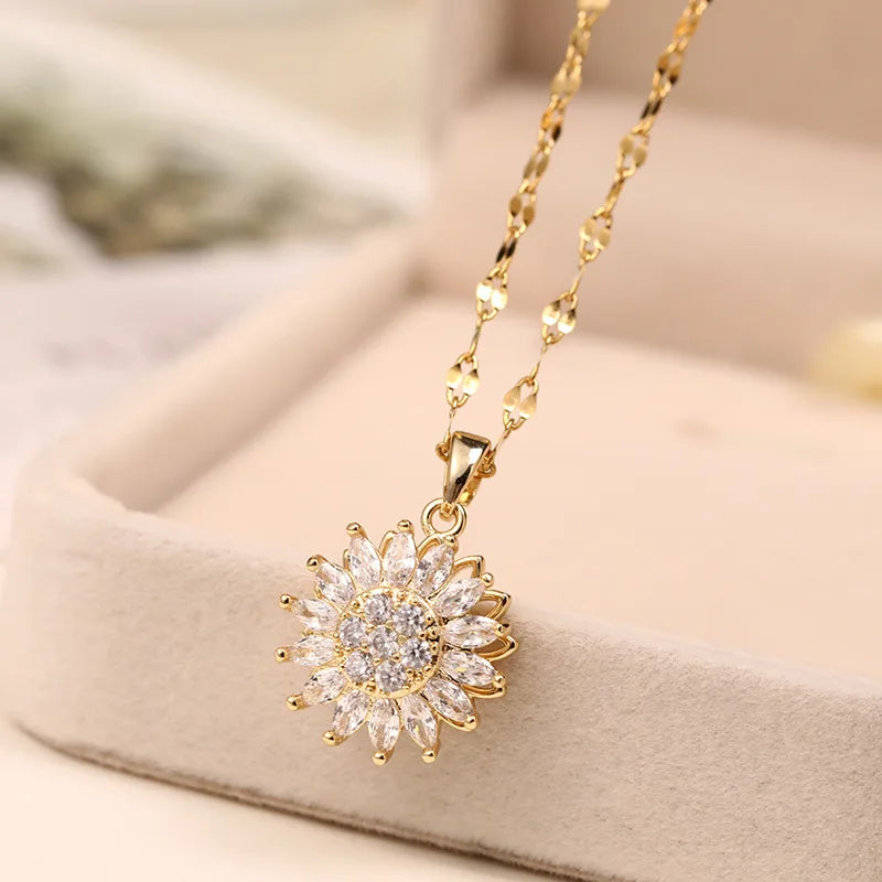 Collares de girasol para mujer