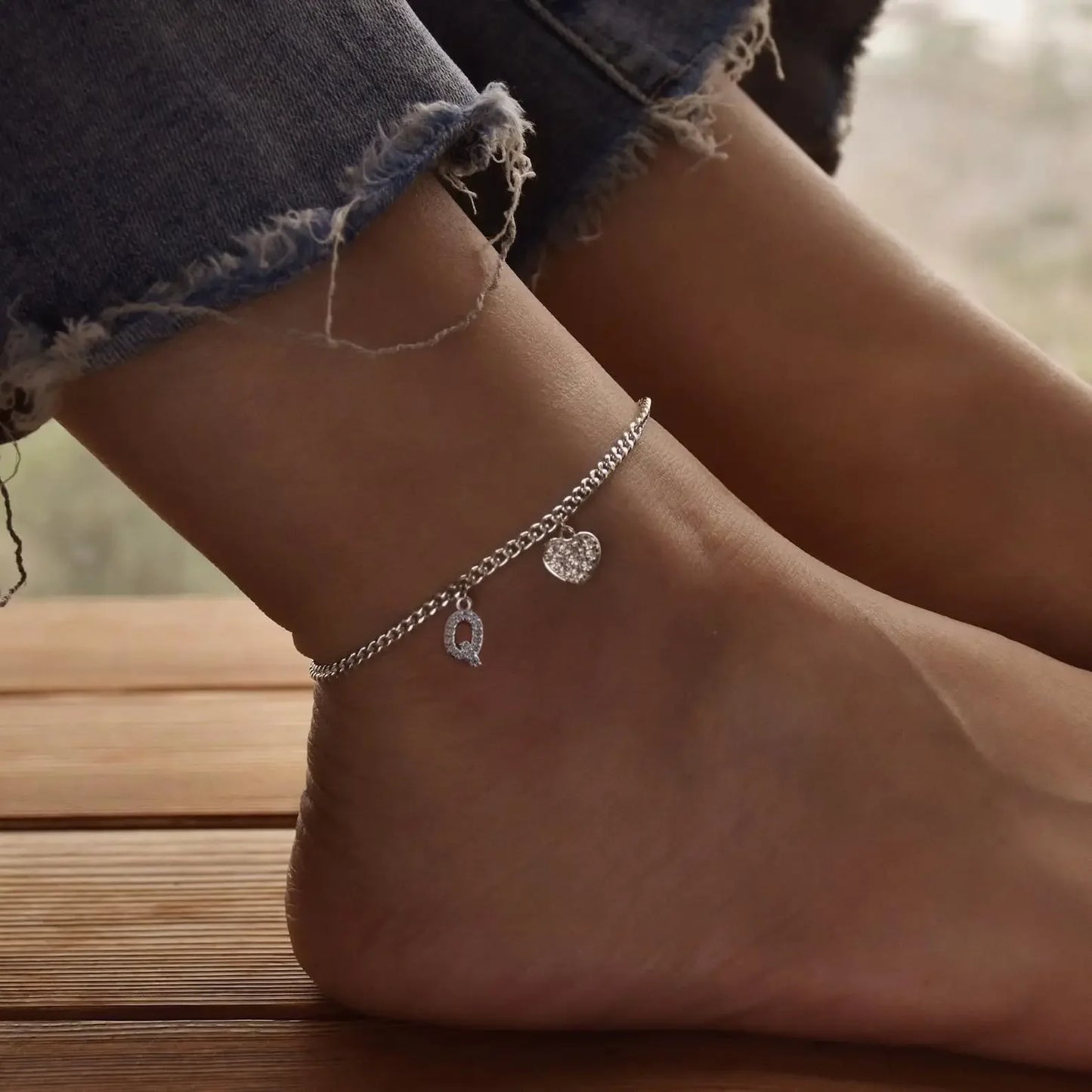 Letter Anklet For Women