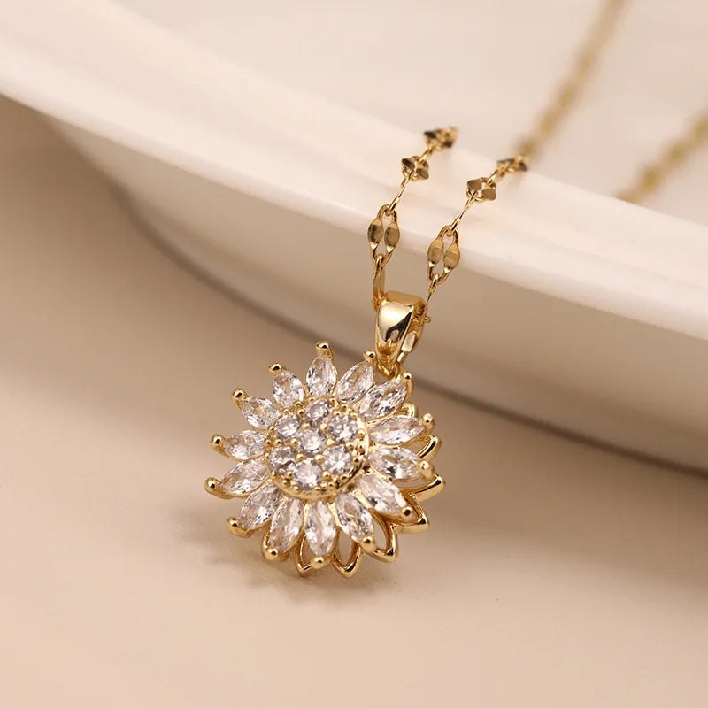 Collares de girasol para mujer