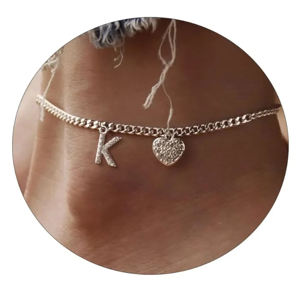 Letter Anklet For Women