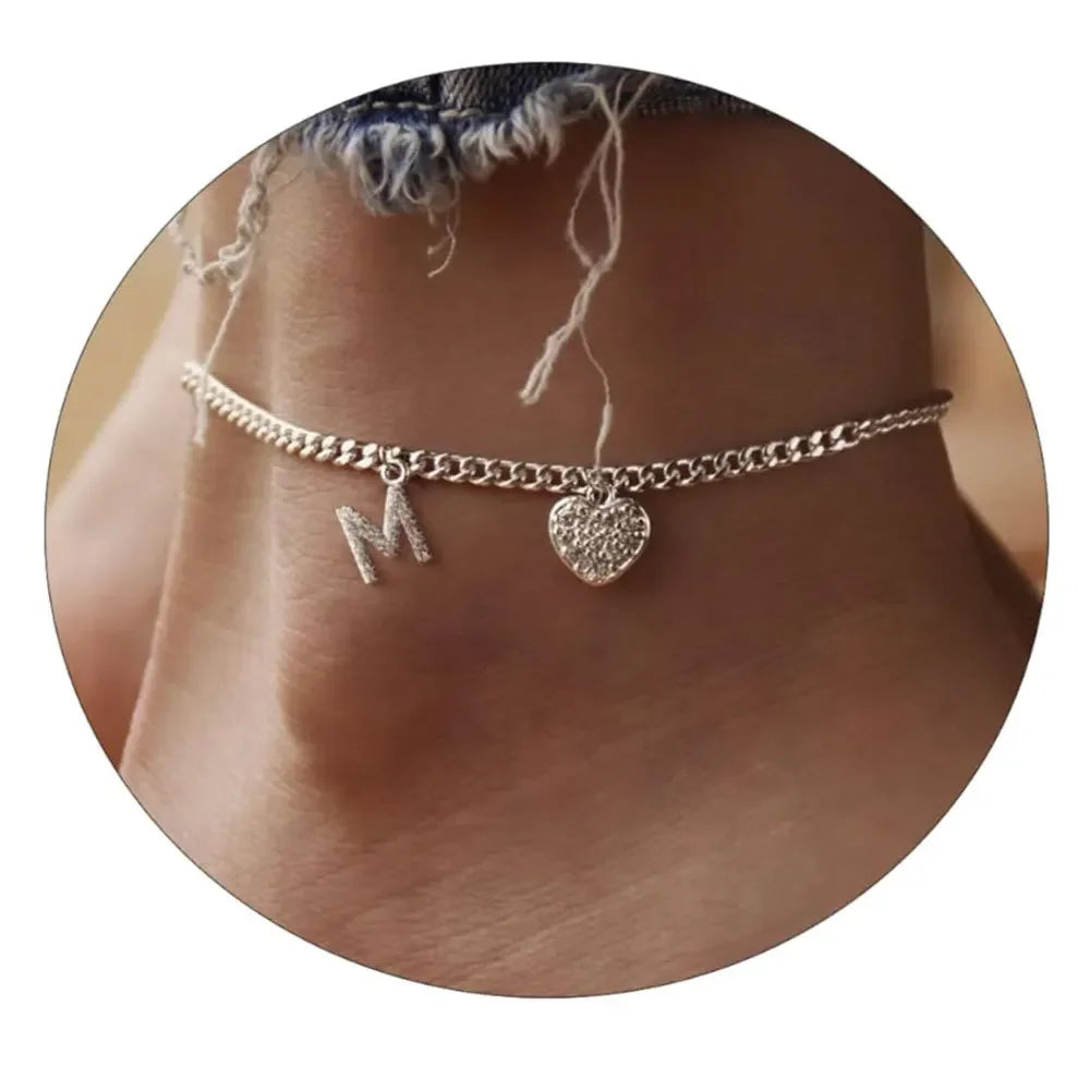 Letter Anklet For Women