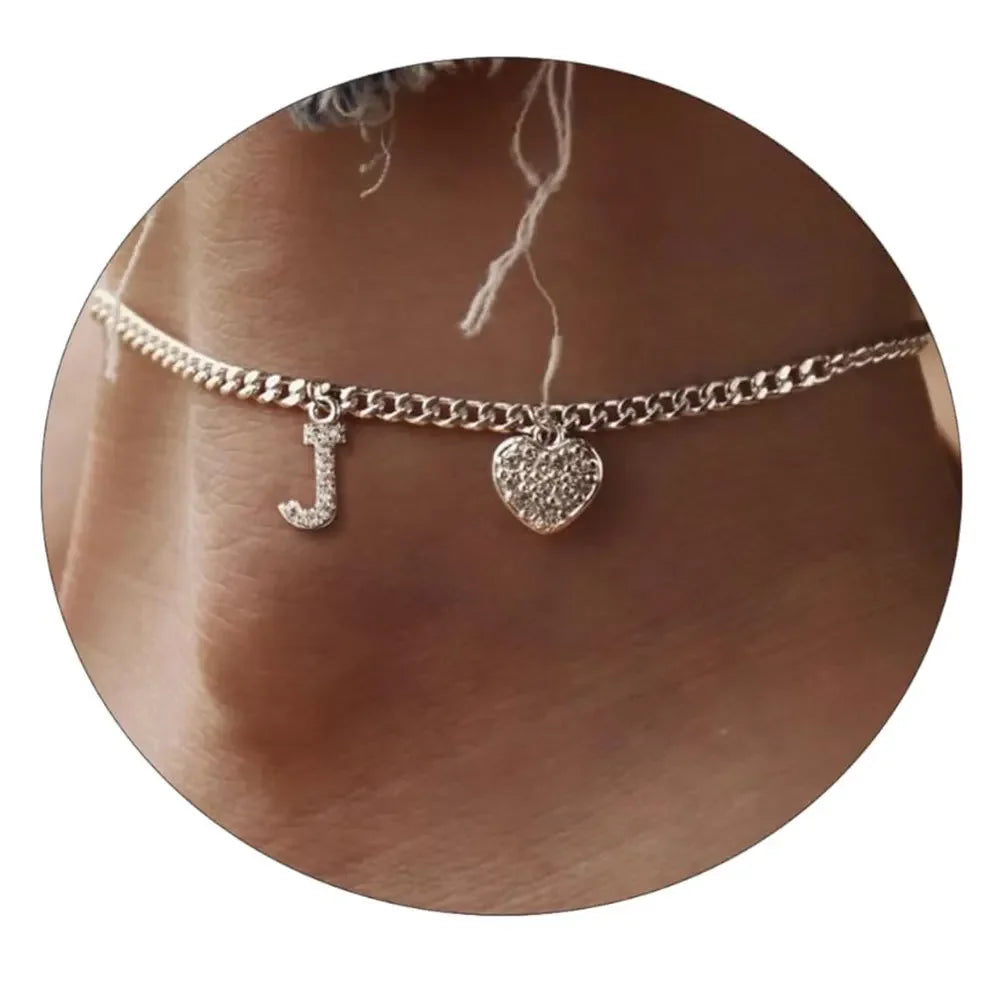 Letter Anklet For Women