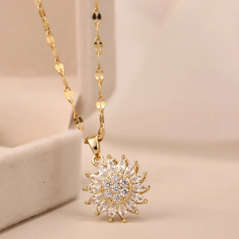 Collares de girasol para mujer