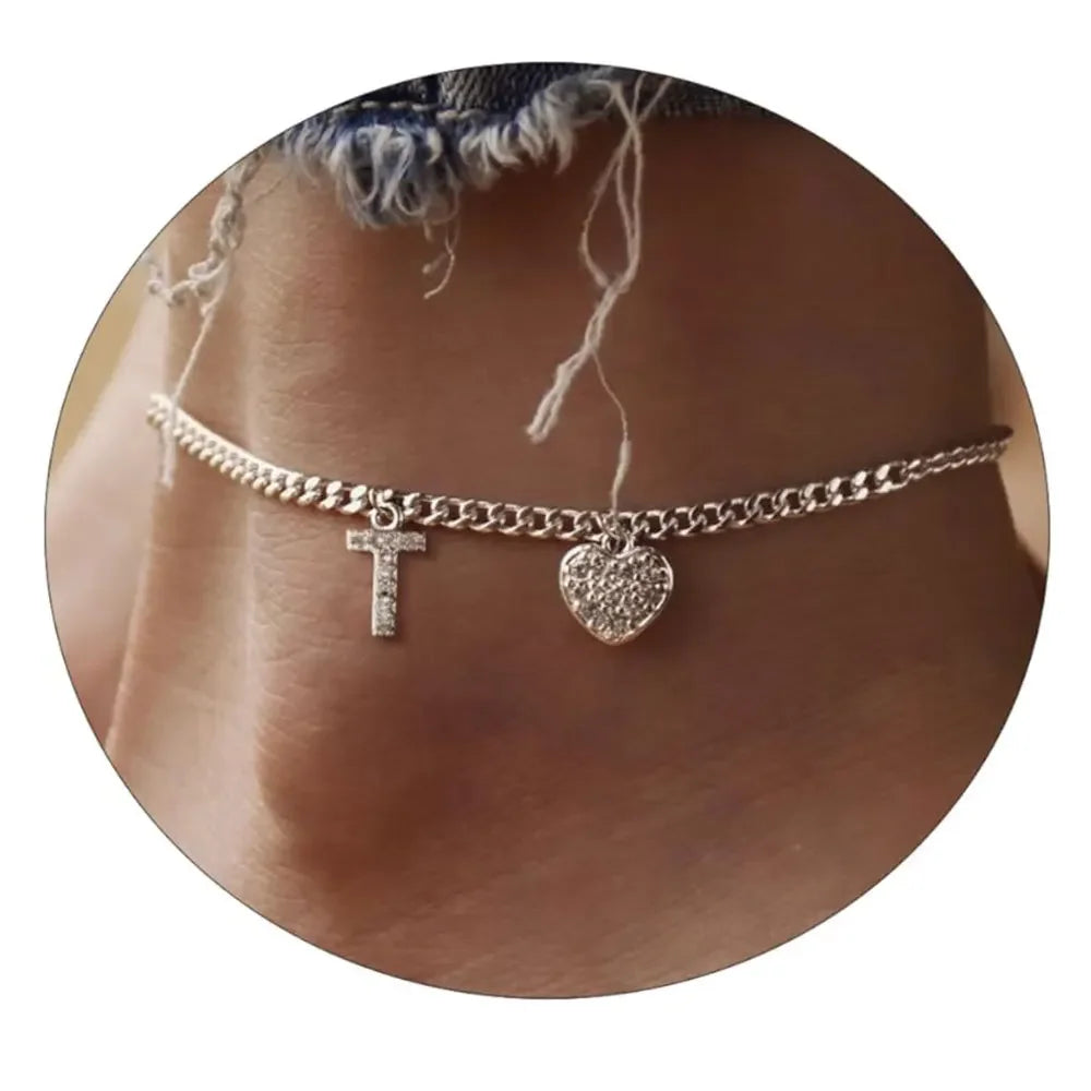 Letter Anklet For Women
