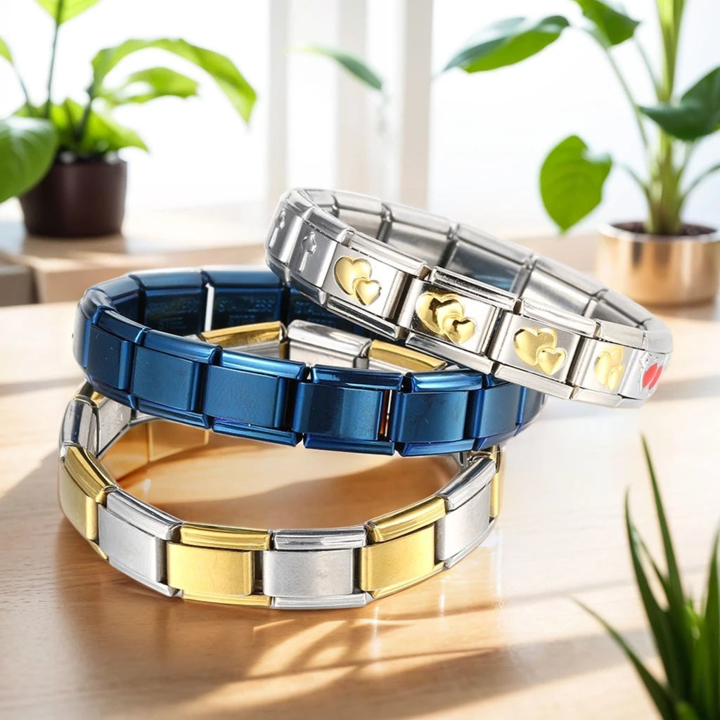 Pulseras con dijes italianos