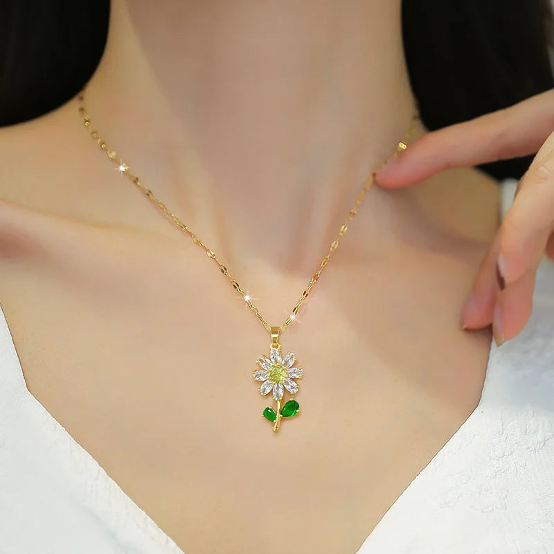 Collares de girasol para mujer