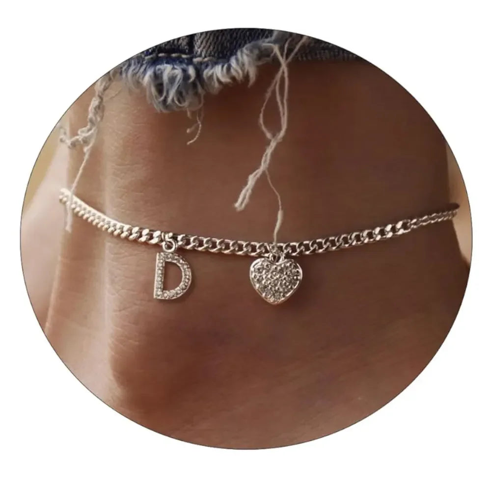 Letter Anklet For Women