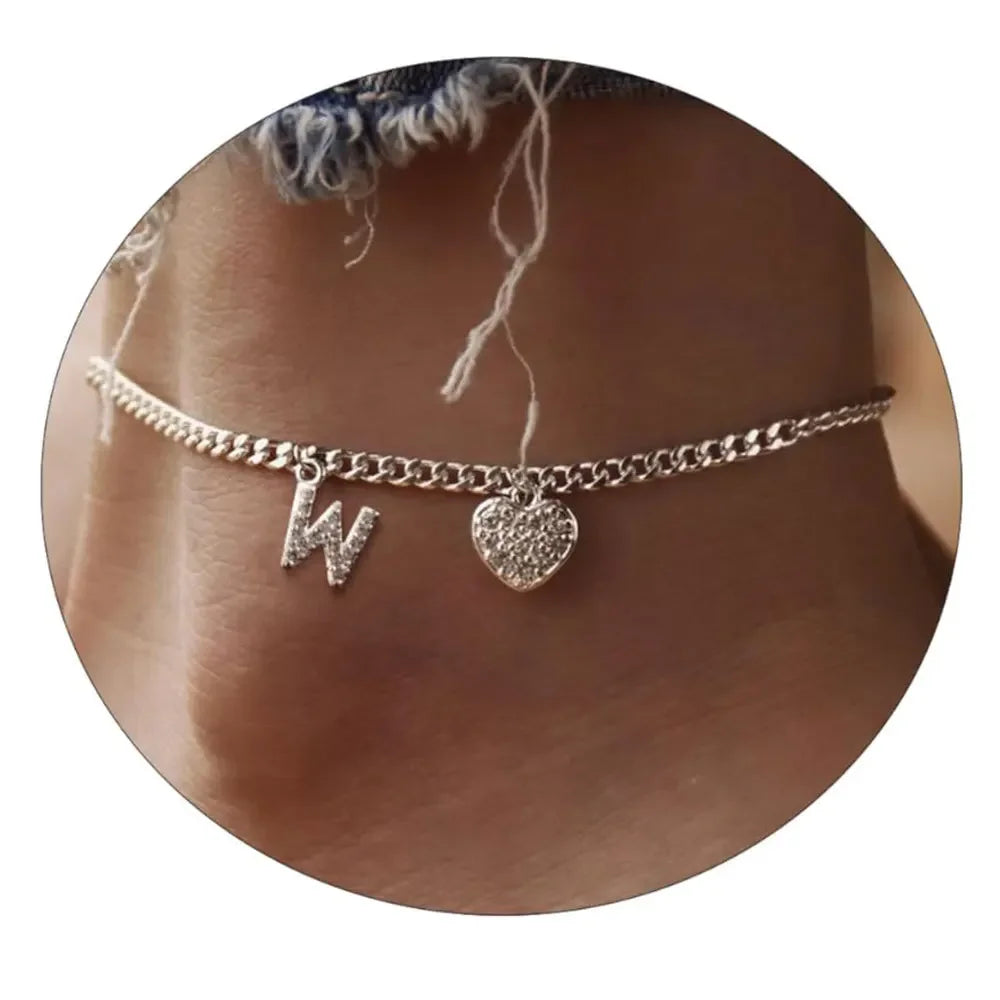 Letter Anklet For Women