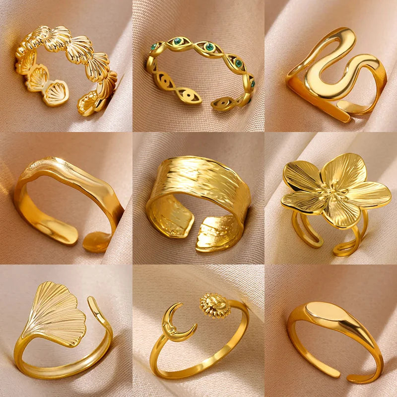 Gold Rings For Women Christmas Jewelry