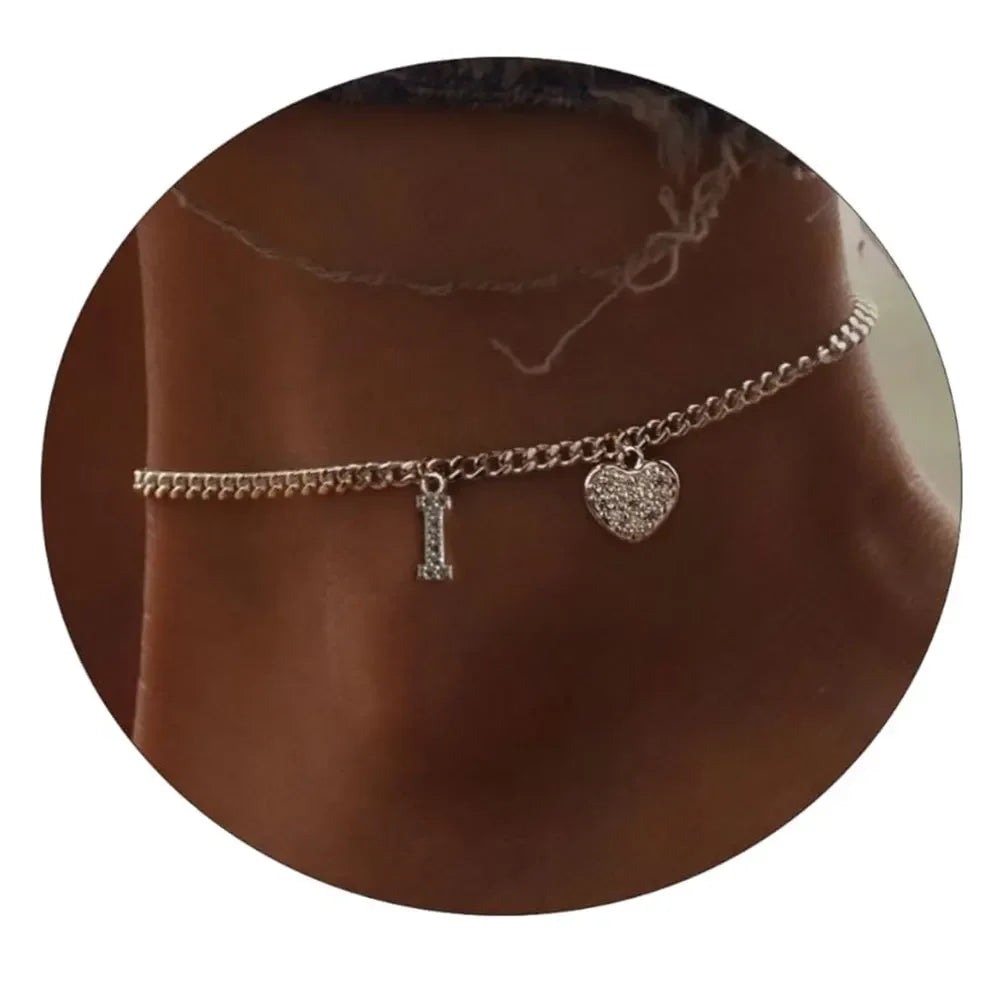 Letter Anklet For Women