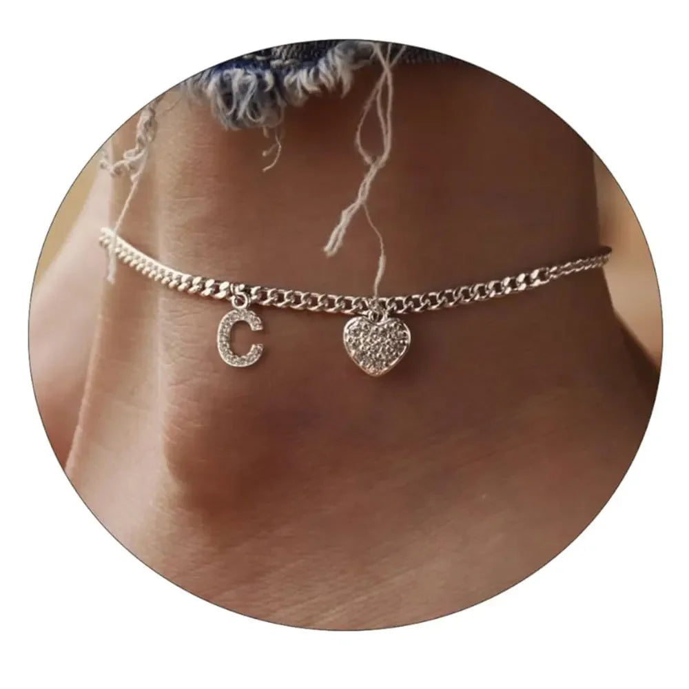 Letter Anklet For Women